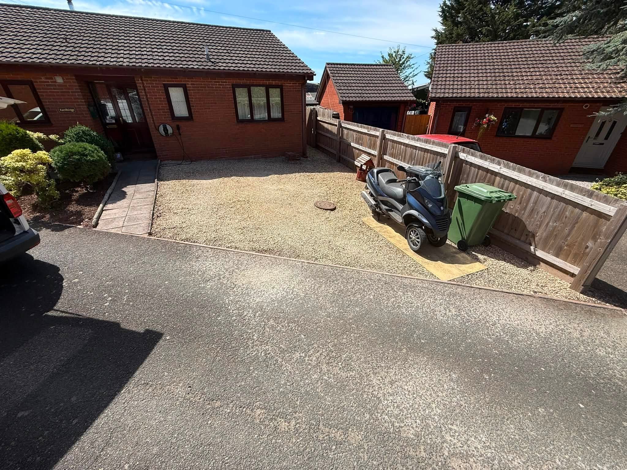 The garden after a full reset, clean and tidy