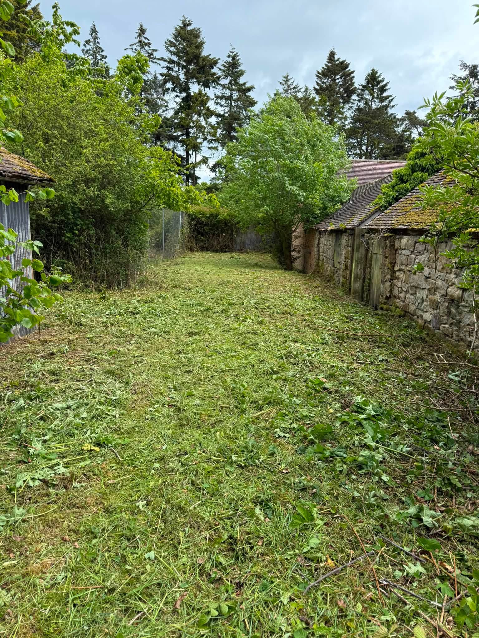 The finished site, cleared and tidy