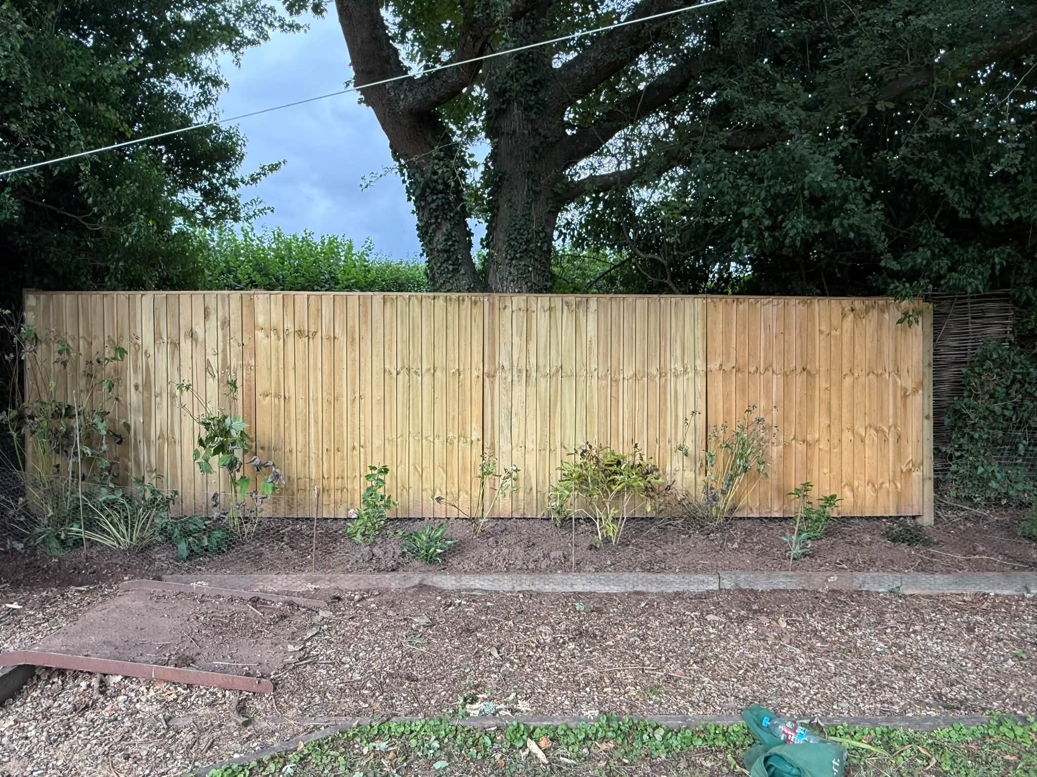 Installing the new fence