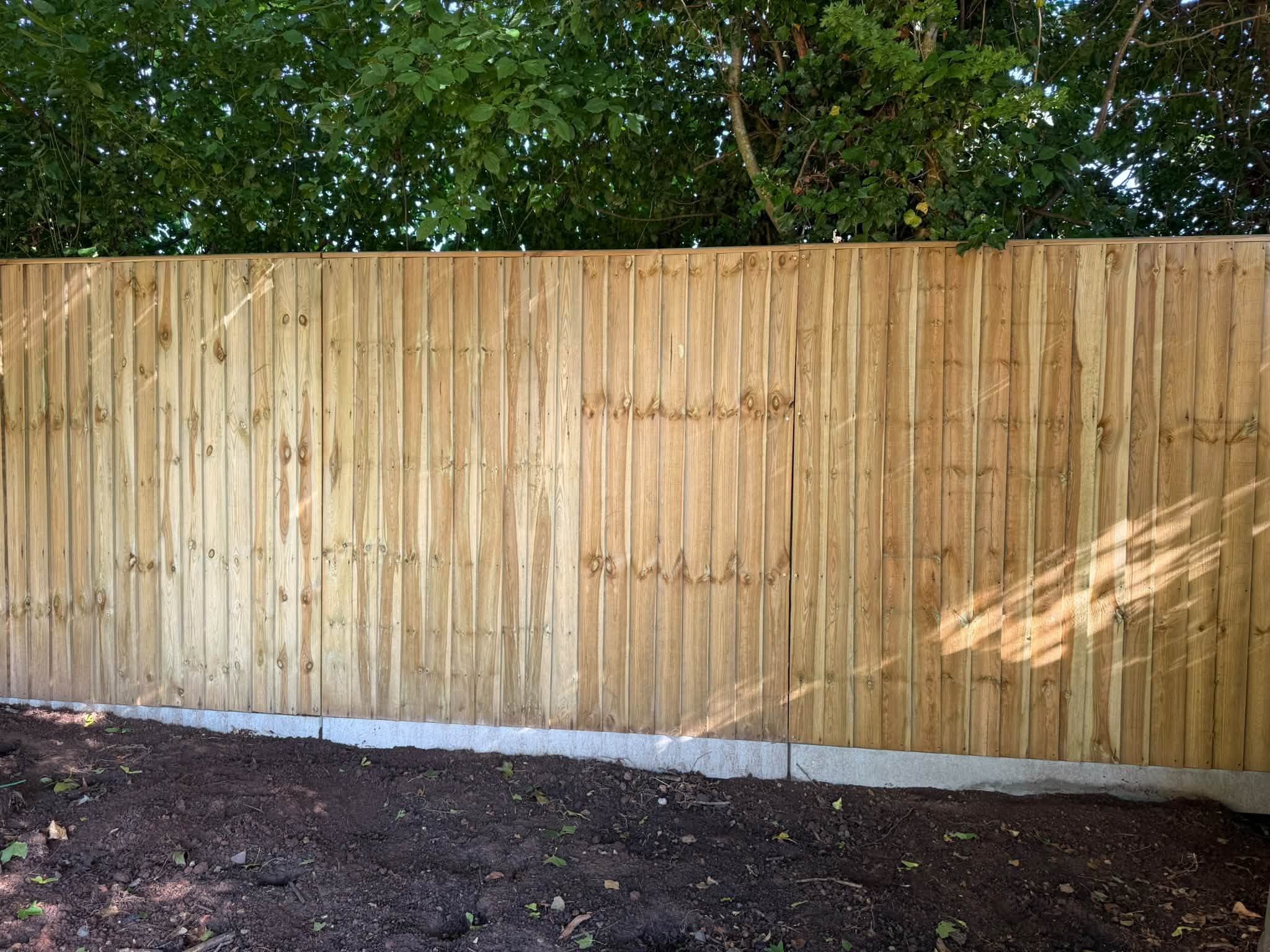 The finished garden transformation, tidy and well finished
