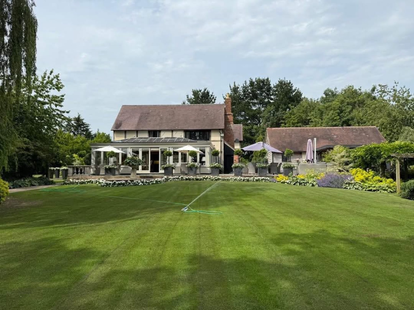 Well-maintained grounds by HGM